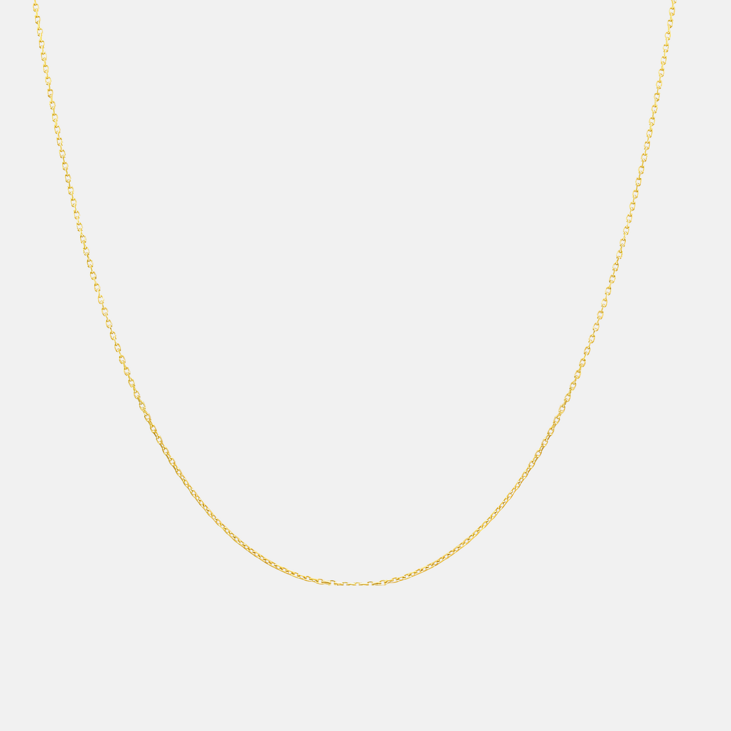 14k Yellow Gold Cable Necklace - 1.5mm