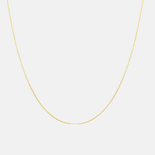 14k Yellow Gold Cable Necklace - 1.5mm