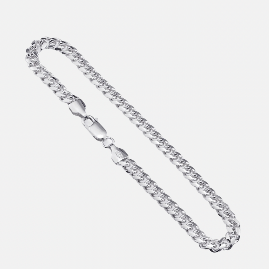 Miami Cuban Link Bracelet - 6mm Sterling Silver