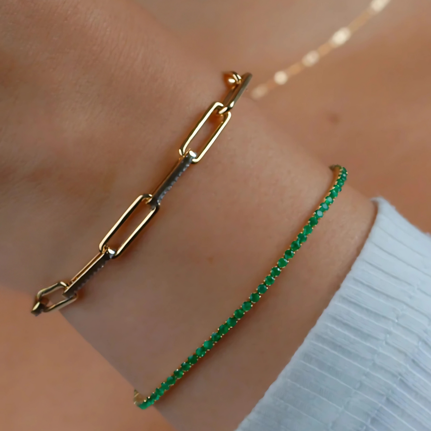 Emerald Tennis Bracelet